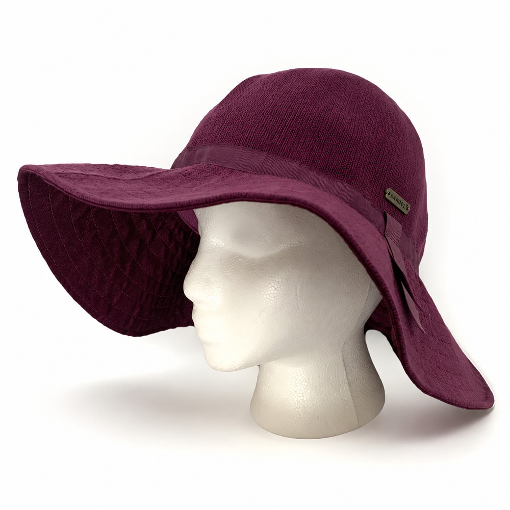 Kangol Sweet Corn Siren Purple Medium Wide Brim Sun Hat